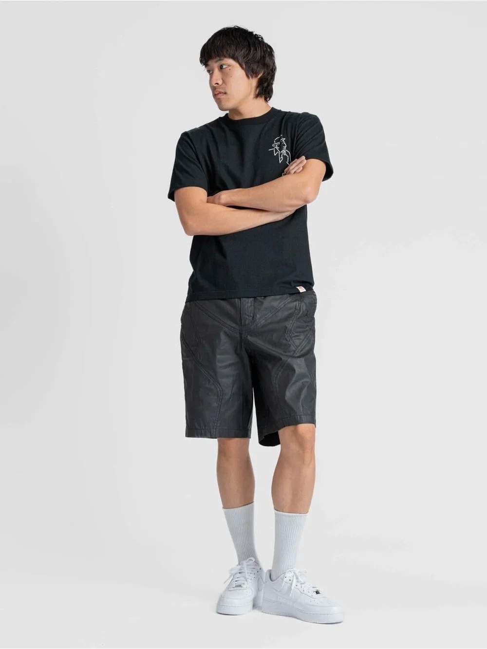 Nike Air Jordan x Travis Scott Waxed Shorts Black Size Men 34-Tall NWT